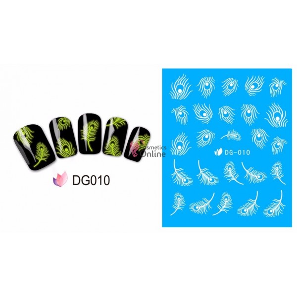 Stickere cu Apa pentru unghii cod DG 010 (Fluorescent)